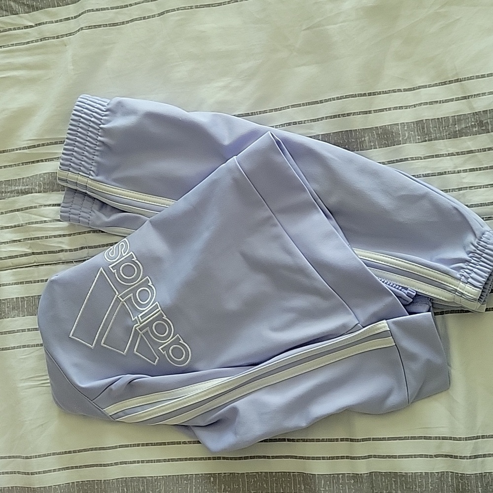 Adidas track suit lavendar